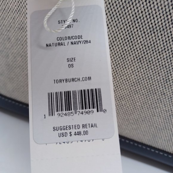 TORY BURCH Small Walker Canvas Satchel Bag - Picture 8 of 8